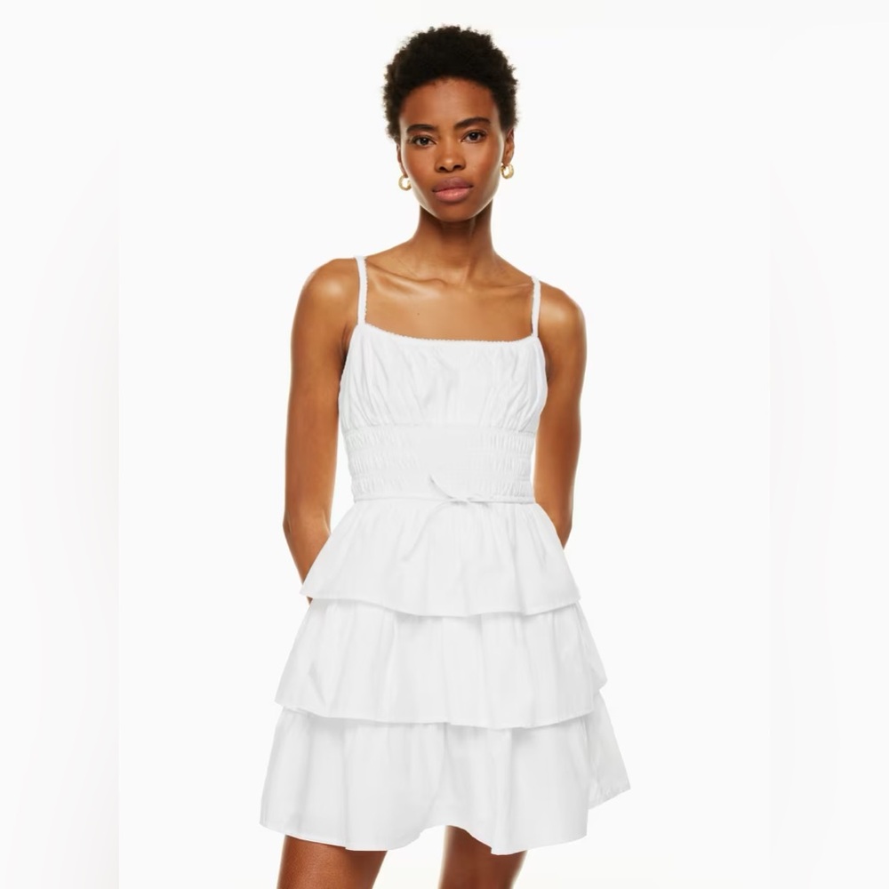 Wilfred Blooming Poplin Dress in Blue